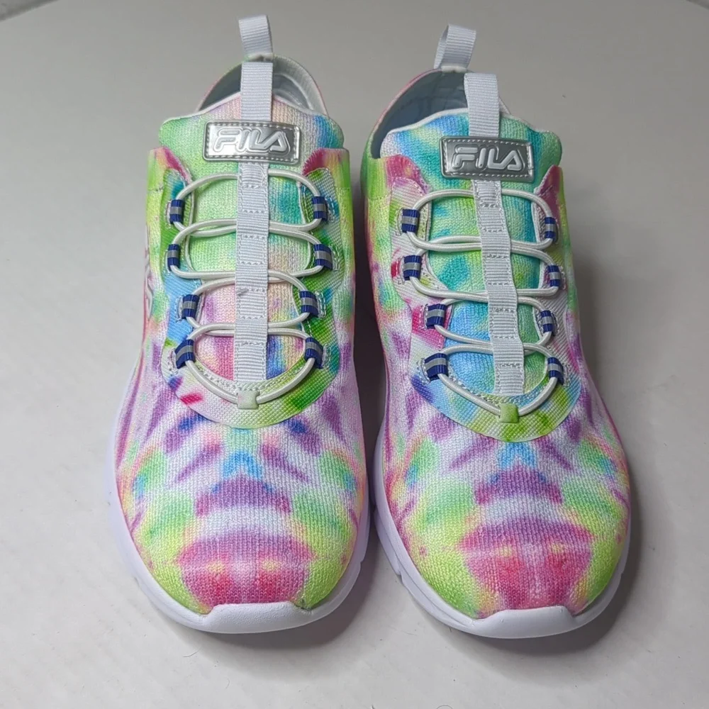 Fila Tie-Dye Sneakers - Pink, Green, Blue - Picture 2 of 7